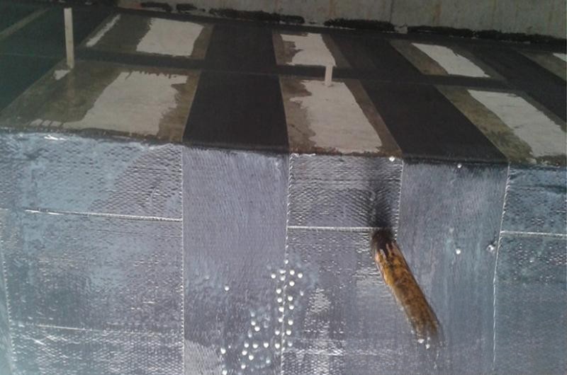 永泰楼板使用碳纤维加固